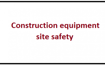 Construction equipment site safety