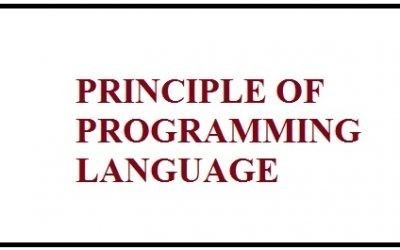 PRINCIPLE OF PROGRAMMING LANGUAGE