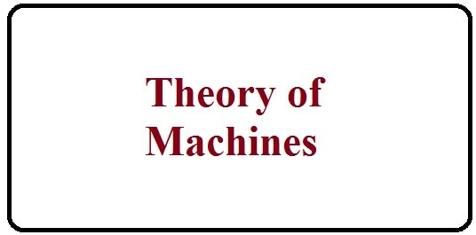 Theory of Machines