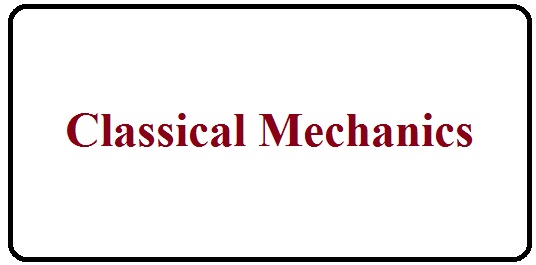 Classical Mechanics