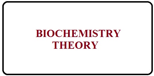 BIOCHEMISTRY THEORY